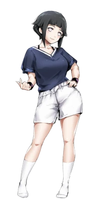 Hinata Hyuga Casual Outfit Anime Art Transparent Background