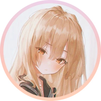 Cute Blonde Anime Girl Avatar Free PNG