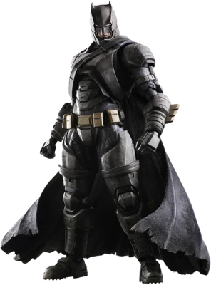 Armored Batman Action Figure Transparent Background