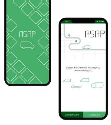 ASAP Delivery App UI Mockup PNG Image
