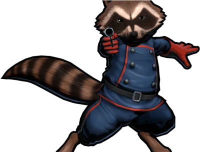Rocket Raccoon Marvel Game Character Clipart