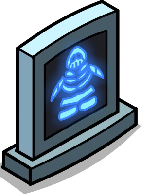 Club Penguin Skeleton Hologram Tombstone Clipart