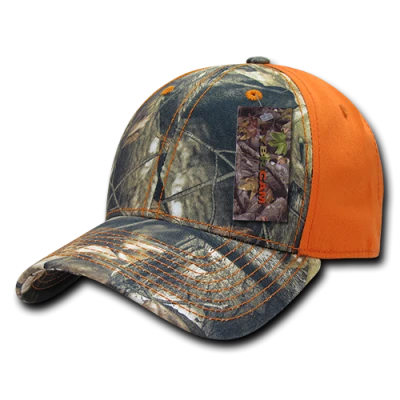 Orange And Camouflage Hunting Cap PNG Image