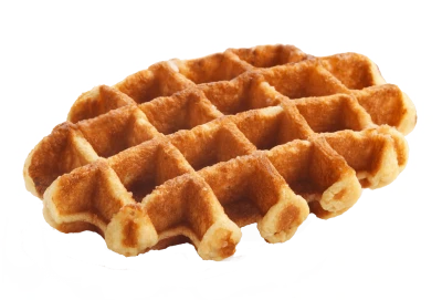 Delicious Golden Waffle Free PNG