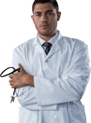 Male Doctor Crossed Arms Clipart