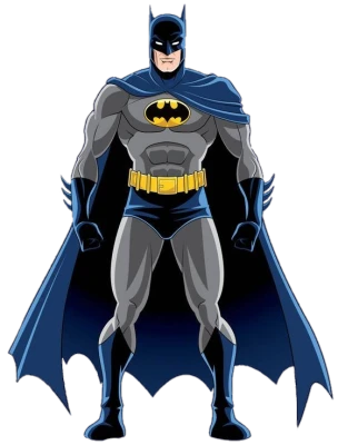 Batman Comic Style Character Free PNG