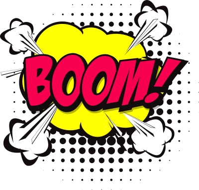 Boom Comic Book Explosion PNG Image