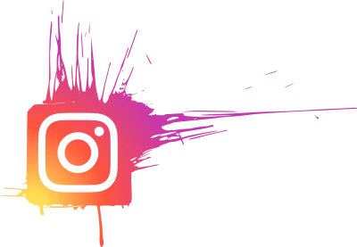 Instagram Logo Watercolor Splatter Free PNG