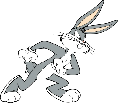 Bugs Bunny Sneaking Vector Transparent Background