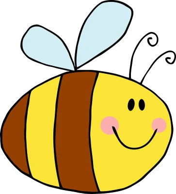 Cute Cartoon Bumblebee Clipart