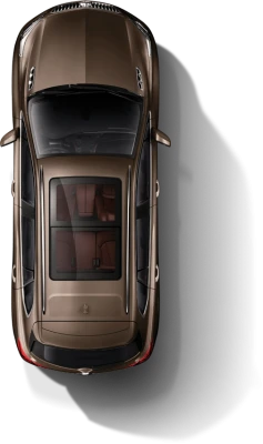Brown SUV Car Top View Clipart