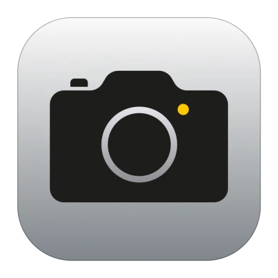 Camera App Icon iOS Style Transparent Background