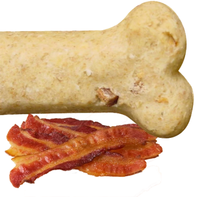 Dog Bone Treat With Bacon PNG Image