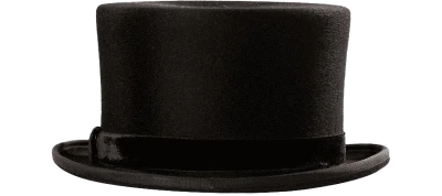 Black Top Hat Classic PNG Image