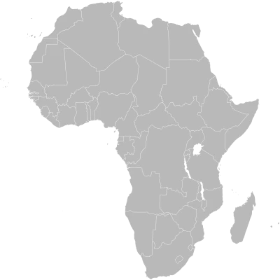 Blank Africa Map Silhouette Free PNG