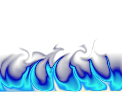 Blue Fire Flames Border Free PNG