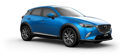 Blue Mazda CX 3 SUV Front Clipart