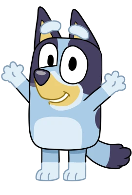 Bluey Cartoon Dog Character Clipart