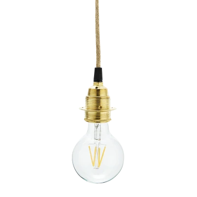Hanging Edison Bulb Light PNG Image