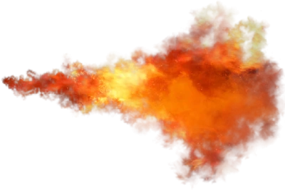 Fireball Explosion Effect Transparent Background