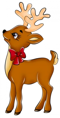 Cute Cartoon Reindeer Free PNG