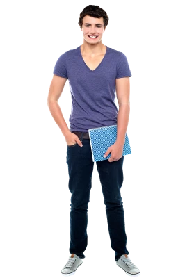 Smiling Young Male Student PNG