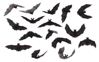 Free Flying Halloween Bats Overlay PNG