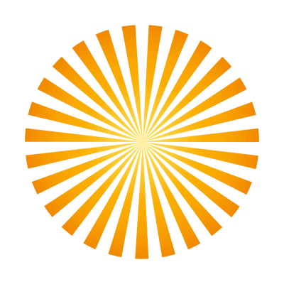 Orange Sunburst Vector Background PNG