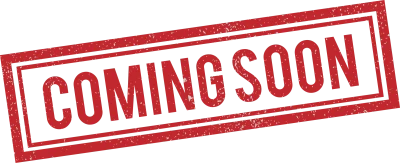 Red Coming Soon Rubber Stamp Clipart