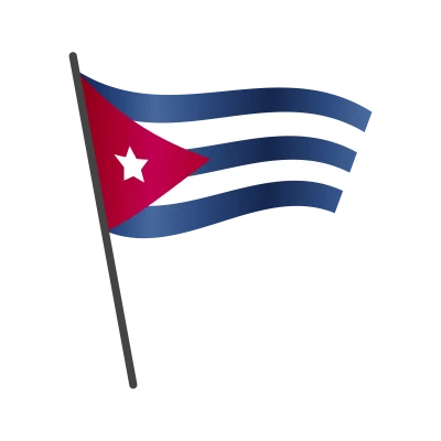 Free Waving Flag of Cuba Vector PNG