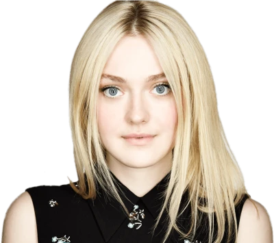 Dakota Fanning Blonde Actress Portrait Clipart