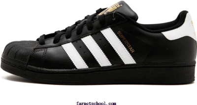 Adidas Superstar Black and White Sneaker Free Clipart
