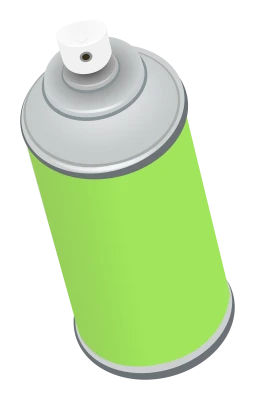 Blank Green Spray Paint Can Vector Free PNG