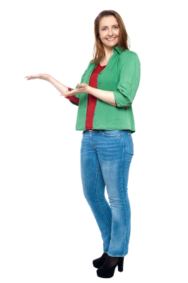 Business Woman Presenting Pointing Clipart