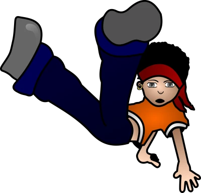 Cartoon Boy Breakdancing Clipart PNG Image