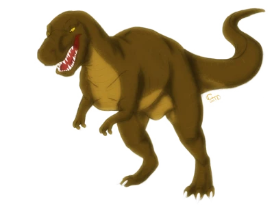 Cartoon T-Rex Dinosaur Free PNG