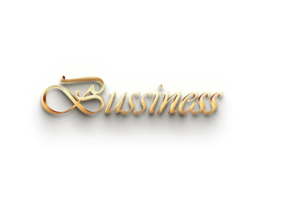 Golden 3D Business Text Word Free PNG