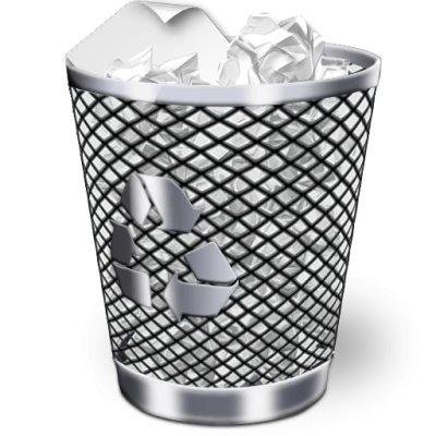 Mac OS Trash Can Full Clipart
