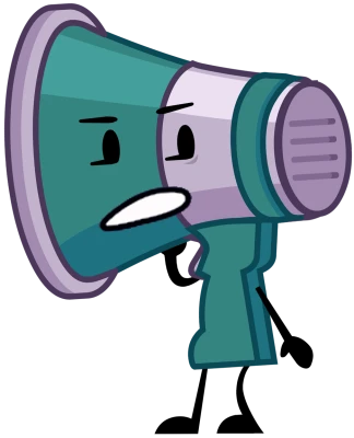 Megaphone BFDI Character PNG Image