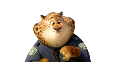 Officer Clawhauser Zootopia Character Clipart