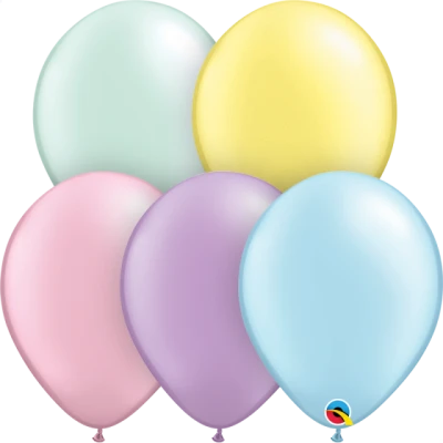 Pastel Colored Party Balloons Free PNG