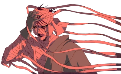 Shishio Makoto Bandaged Anime Character Clipart