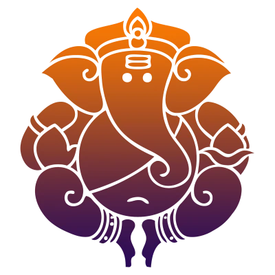 Lord Ganesha Silhouette Gradient Clipart