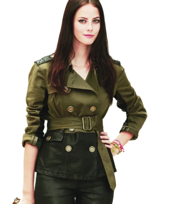 Kaya Scodelario In Green Jacket PNG Image