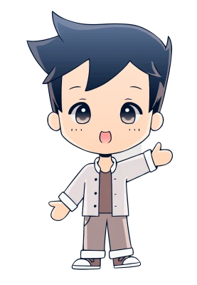 Cute Anime Chibi Boy Waving Free PNG