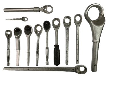 Set Of Ratchet Wrenches Tools Free PNG
