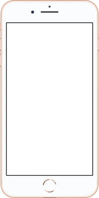 Apple iPhone 8 Rose Gold Blank Screen Clipart