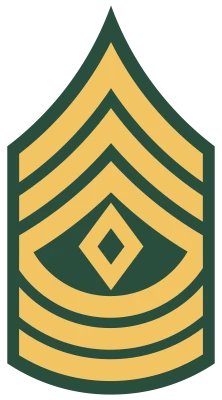 US Army First Sergeant Rank Insignia Clipart