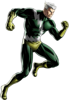 Quicksilver Marvel Comics Running PNG Image