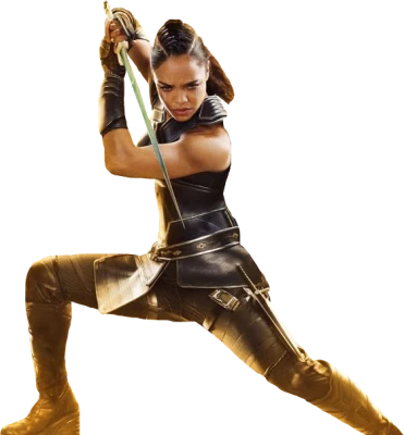 Valkyrie Tessa Thompson With Sword Free PNG